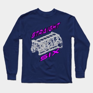 Engine Block Straight 6 (Purple) Long Sleeve T-Shirt